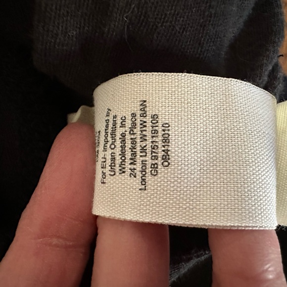 Free People Drape Front Coated Jacket Black ladies size 12 - Picture 9 of 13